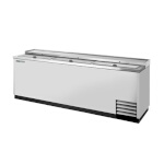 True TD-95-38-S-HC - Bottle Cooler, flat top, (37.5cs) 12 oz. bottles, (3) lids, stainless steel exterior